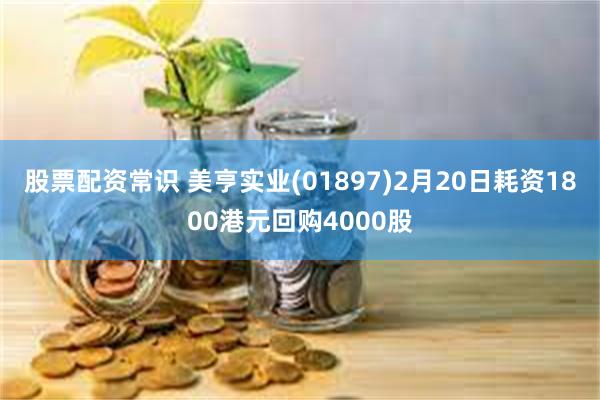 股票配资常识 美亨实业(01897)2月20日耗资1800港元回购4000股