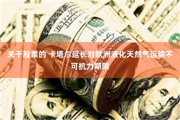 关于股票的 卡塔尔延长对欧洲液化天然气运输不可抗力期限